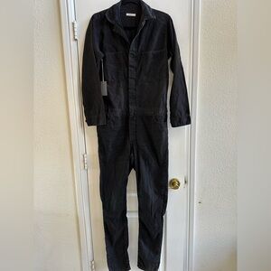 Black Denim Jumpsuit by 6397